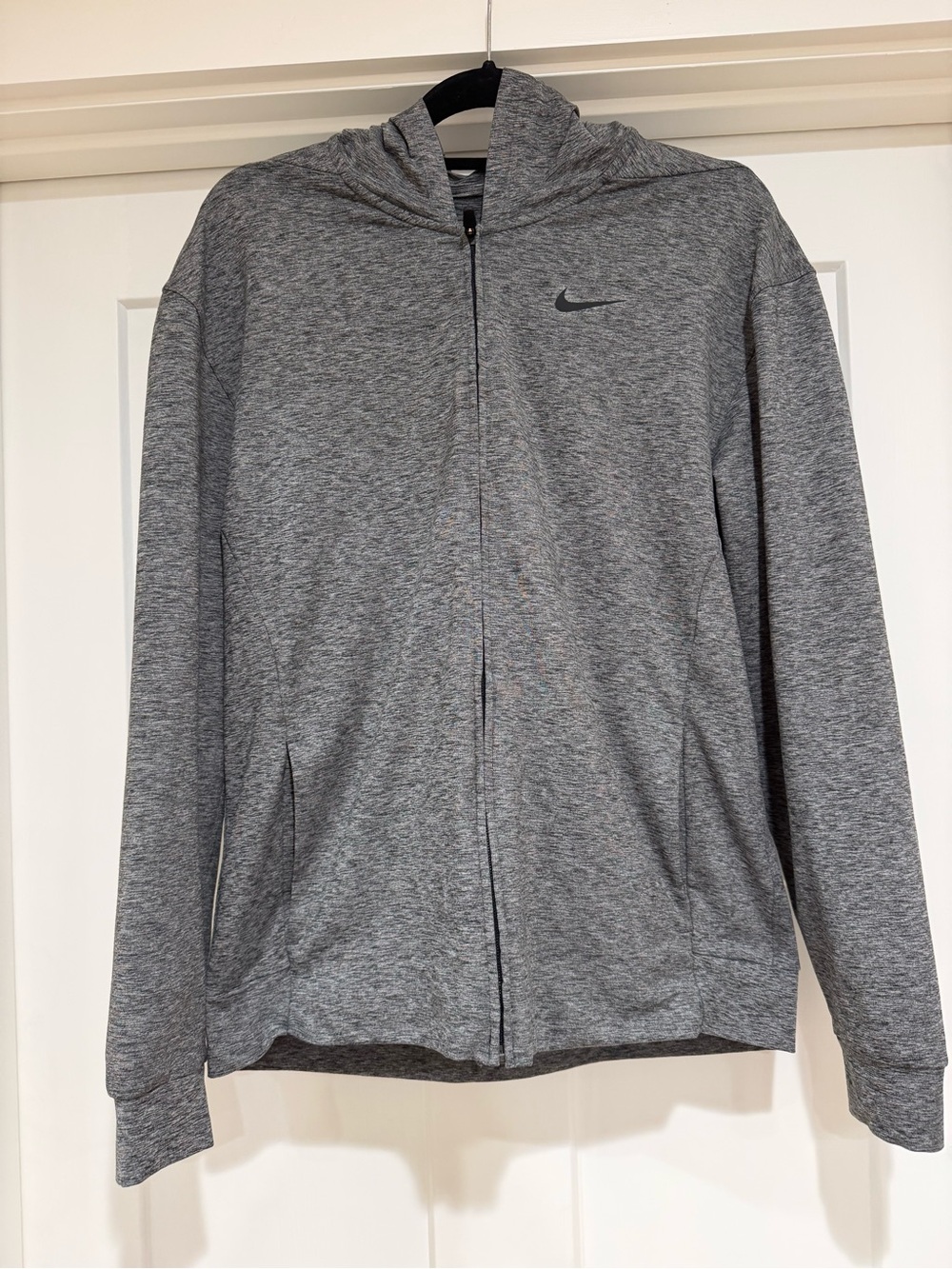 Nike Gray Heather Dri-FIT Standard Fit Zip Jacket